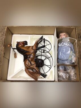 Victorian playtime doll and horse